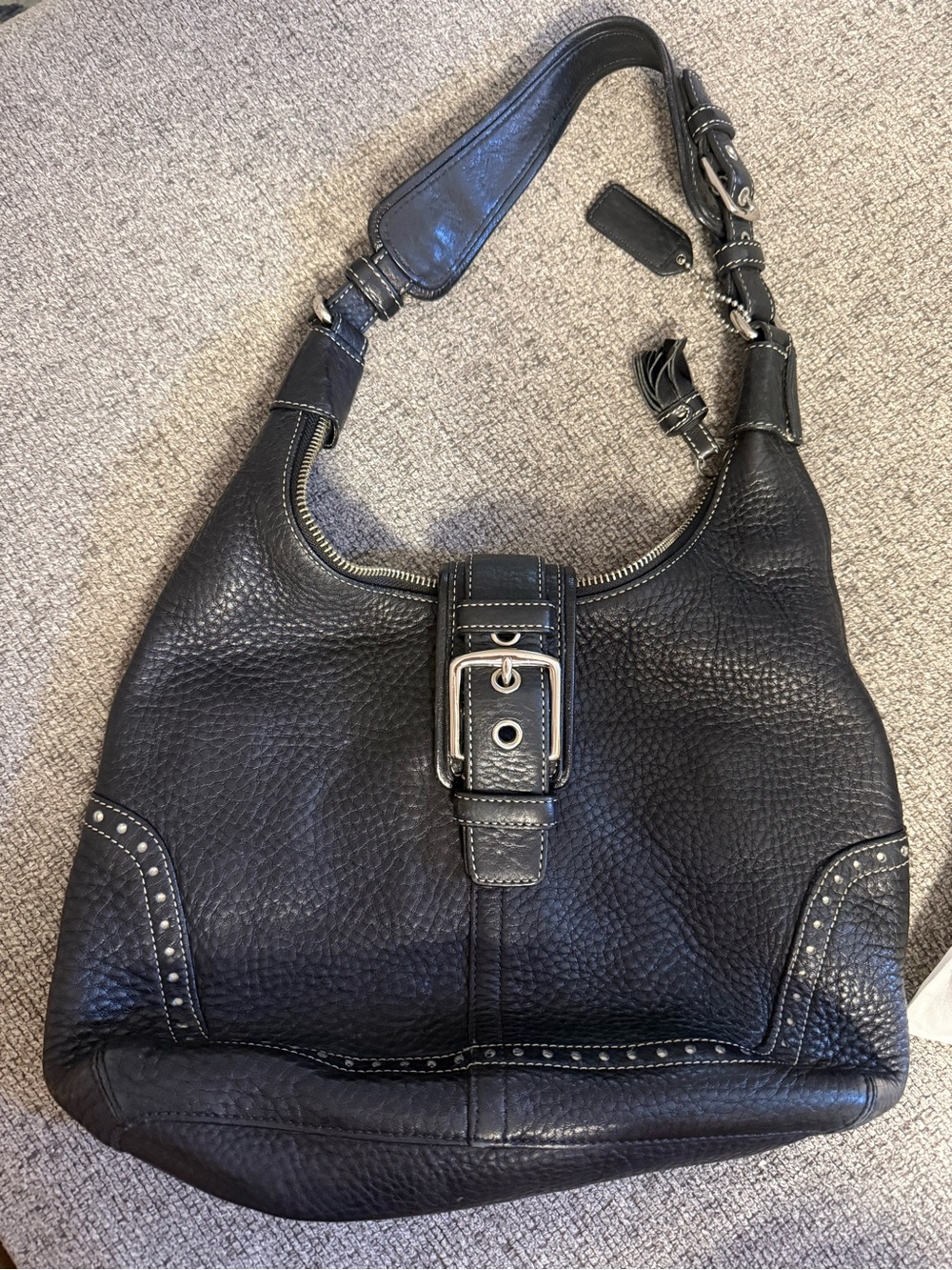 Vintage Coach Hobo Hampton Leather Purse